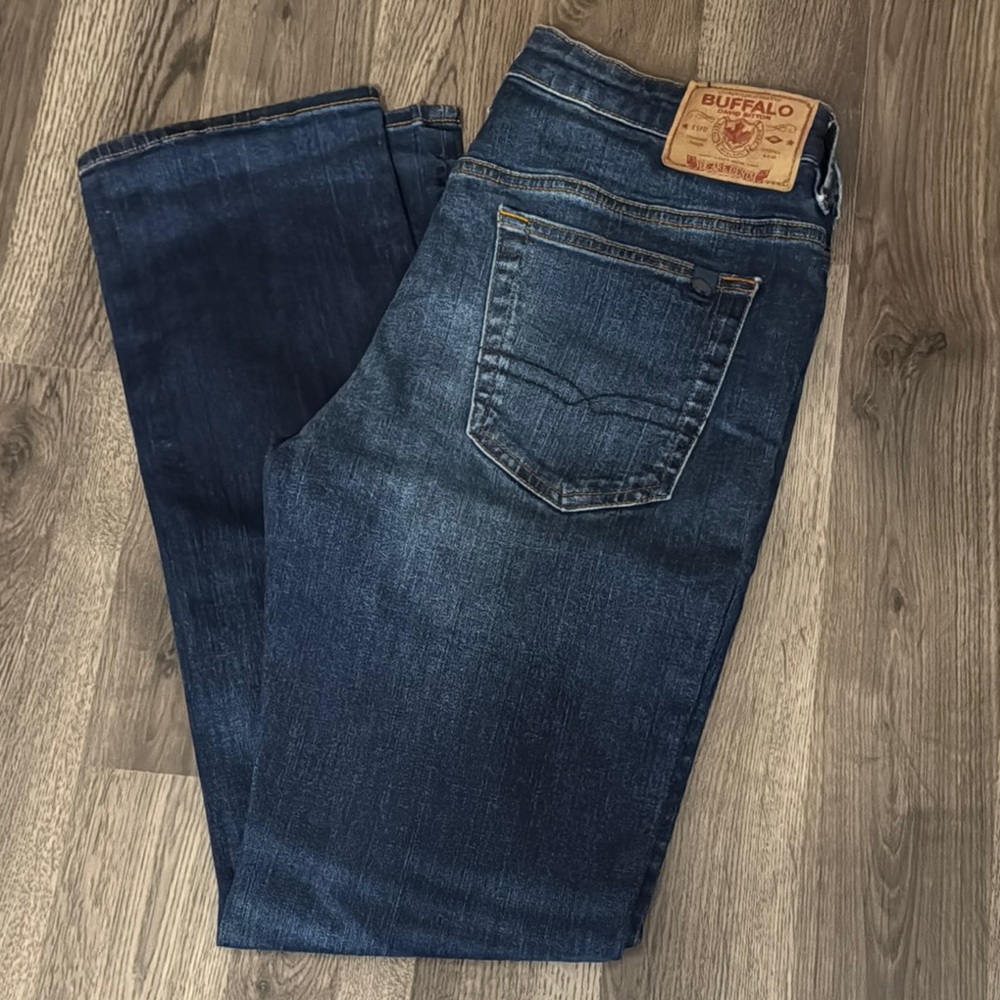Buffalo David Bitton Blue Straight Jeans Classic Denim